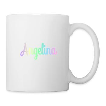 ANGELINA Rainbow Minimalist Cursive - Tasse - Weiß - Rechts