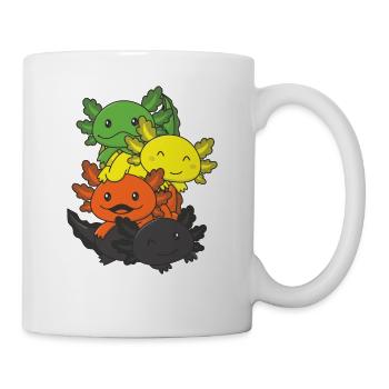 aromantic Flag Gay Pride LGBTQ Axolotl - Tasse - Weiß - Rechts