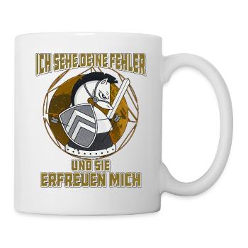 ICH SEHE DEINE FEHLER - Tasse - Weiß - Rechts