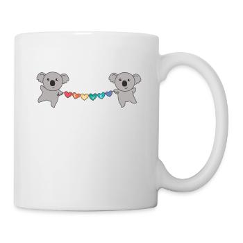 Rainbow Flag Gay Pride LGBTQ Koala süße Tiere - Tasse - Weiß - Rechts