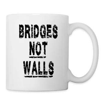 Bridges not Walls Demonstration Demo - Mug - white - Right