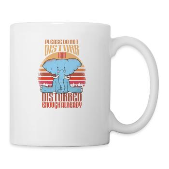 Design mignon avec un paresseux pour les filles - Mug blanc - blanc - Droite