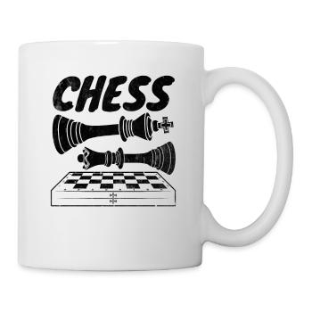 Schach Schachspielen Welt Schach Tag König Dame - Tasse - Weiß - Rechts
