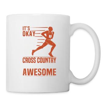 Fun running It's okay if you cross country - Mug - white - Right
