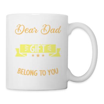 Cher papa, j’ai essayé de trouver le meilleur cadeau - Mug blanc - blanc - Droite
