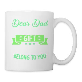 Cher papa, j’ai essayé de trouver le meilleur cadeau - Mug blanc - blanc - Droite