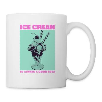 Design mignon avec un paresseux pour les filles - Mug blanc - blanc - Droite