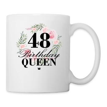 48th birthday Birthday Queen 48 years - Mug - white - Right