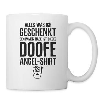 Angler Humor Angelrute Angeln Lustig Fischer - Tasse - Weiß - Rechts