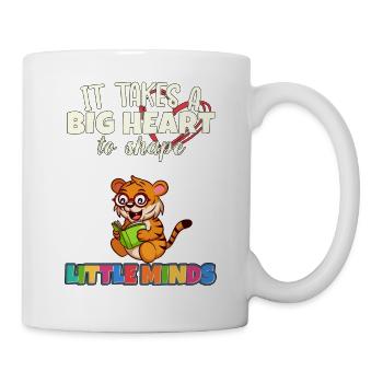 It Takes A Big Heart To Shape Little Minds Teacher - Mug - white - Right