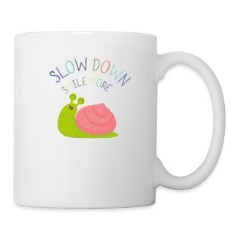 Un cadeau pour les hommes allure d’escargot - Mug blanc - blanc - Droite