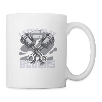 I Still Play With Blocks For Men - Mug - white - Right