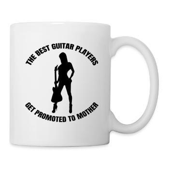 Gitarrist Mama Gitarre Musikerin Musik Gitarristin - Tasse - Weiß - Rechts