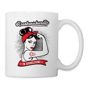 Krankenschwester in Ausbildung Azubi Pflegekraft - Tasse - Weiß - Rechts
