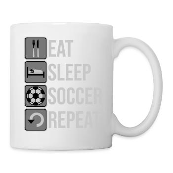 Eat Sleep Soccer Repeat - Mug - white - Right