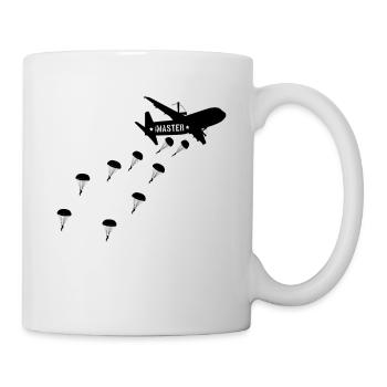 Saut d’avion Parachutiste Jumpmaster - Mug blanc - blanc - Droite