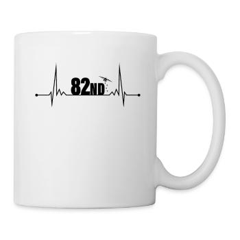 Parachutiste 82ND Heartbeat - Mug blanc - blanc - Droite