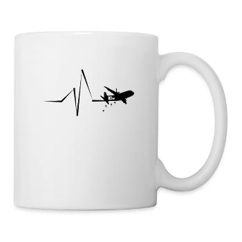 Parachutiste 82ND Jump Heartbeat - Mug blanc - blanc - Droite