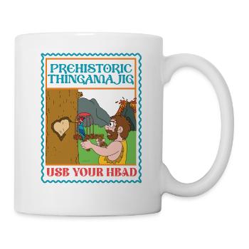 Prehistoric Thingamajig - Use Your Head - Bird - Tasse - Weiß - Rechts