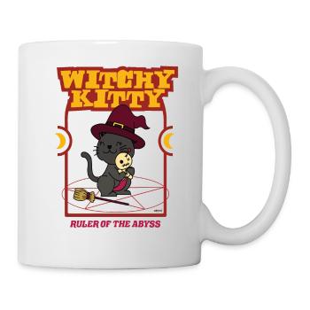 Witchy Kitty - Ruler Of The Abyss - Mug - white - Right