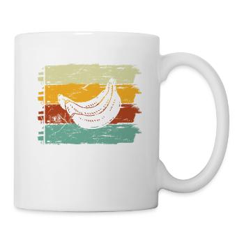 Banana Vegan Lover Retro Veggie Fruit Idée cadeau - Mug blanc - blanc - Droite