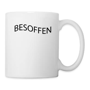 Mallorca Saufen Schriftzug - Tasse - Weiß - Rechts