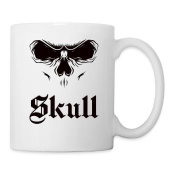 Totenkopf als Geschenkidee - Tasse - Weiß - Rechts