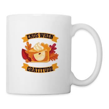 Der Kampf endet, wenn die Dankbarkeit beginnt - Tasse - Weiß - Rechts