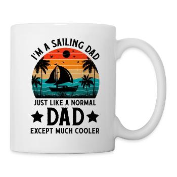 Sailboat Sailboat Sailing Dad Sailing - Mug - white - Right