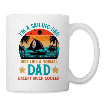 Sailboat Sailboat Sailing Dad Sailing - Mug - white - Right