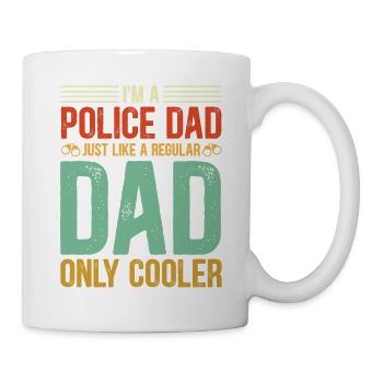 Police Proud Police Dad - Mug - white - Right