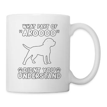 Beagle Fan Dog Motif Funny Beagle Gassi - Mug - white - Right