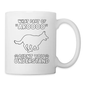 Berger allemand disant Chiens propriétaires chiens - Mug blanc - blanc - Droite