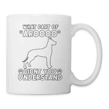 Mignon Grand Danois Propriétaire de Chien Motif Grand Danois Gassi - Mug blanc - blanc - Droite