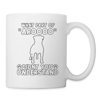 Mignon motif de propriétaire de chien Rottweiler Rotti Gassi - Mug blanc - blanc - Droite