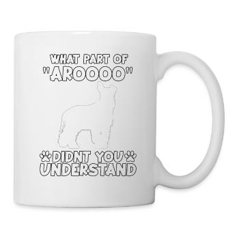 Schnauzer Fan Hunde Motiv Lustiges Schnauzer Gassi - Tasse - Weiß - Rechts