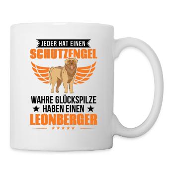 Leonberger Schutzengel - Tasse - Weiß - Rechts