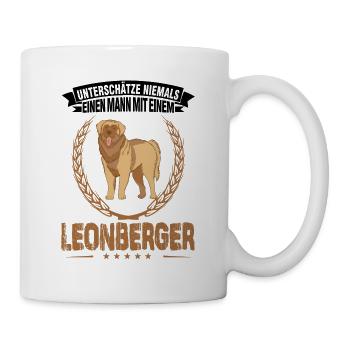 Leonberger Mann - Tasse - Weiß - Rechts
