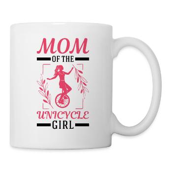 Mom of the Unicycle Girl Einrad Mama - Mug - white - Right