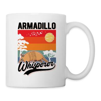 Gürteltier Flüsterer Armadillo Whisperer - Mug - white - Right