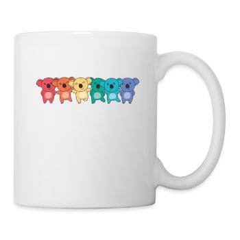 Drapeau arc-en-ciel Gay Pride LGBTQ Koala Doux Koalas - Mug blanc - blanc - Droite