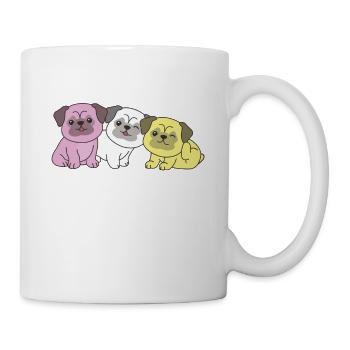 twink Flag Pug Pride LGBTQ cute dogs - Mug - white - Right