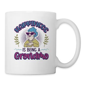 Happiness Is Being A Grandma Pregnancy Announcement - Mug - white - Right