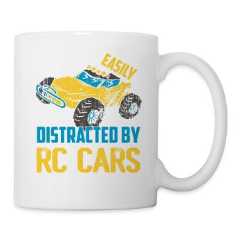 Easily Distracted By RC Cars Model Car Remote Con - Mug - white - Right