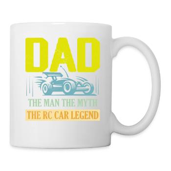 Papa L’homme Le mythe La légende de la voiture RC à distance Cont - Mug blanc - blanc - Droite