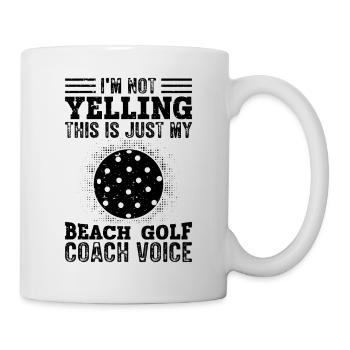 I Don’t Scream - Entraîneur de golf de plage - Mug blanc - blanc - Droite