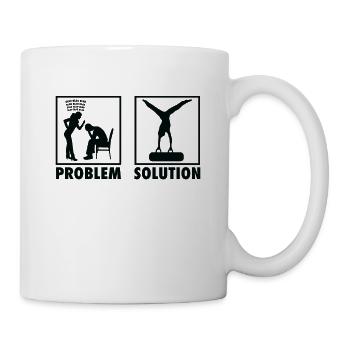 Artistic Gymnastics Apparatus Gymnast Problem - Mug - white - Right