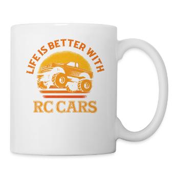 Life Is Better With RC Cars Model Car Remote Cont - Mug - white - Right