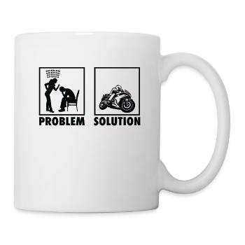 Motorcycle Motorcycle Racers Statement Problem - Tasse - Weiß - Rechts