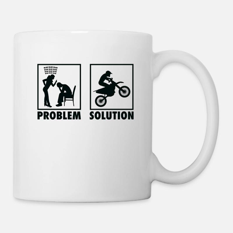 Motocross Motocross Racers Statement Problem - Mug - white